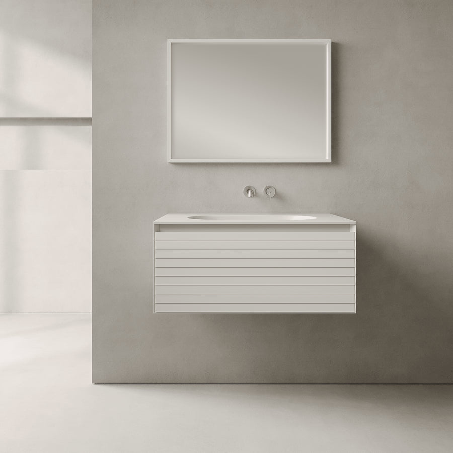 Nordale Snow White 800mm Vanity Unit - Single Drawer with Single Basin