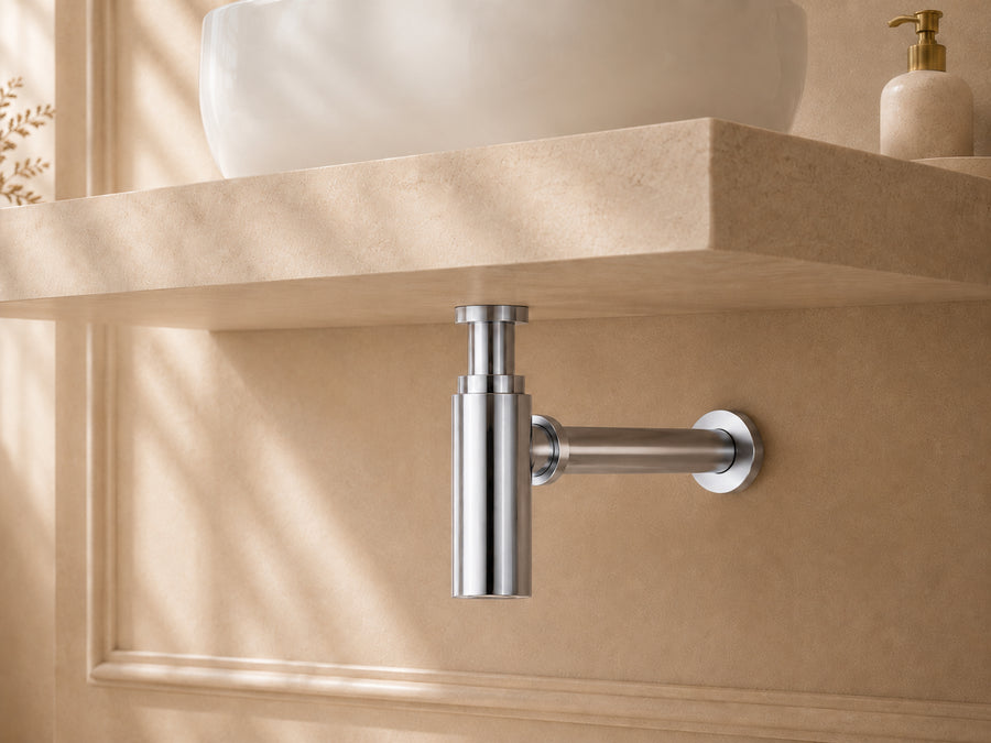 Wash Basin Bottle Trap - Chrome