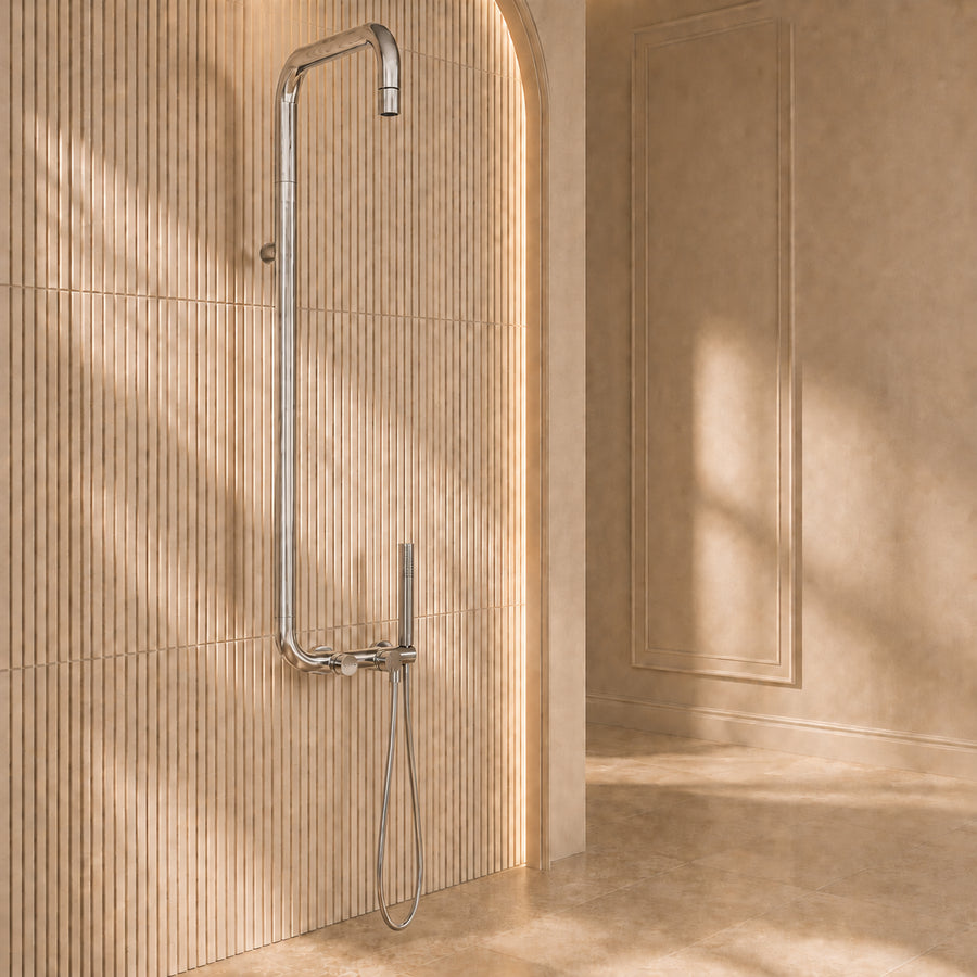 Lia Elegante Shower Column with Shower Mixer - Chrome