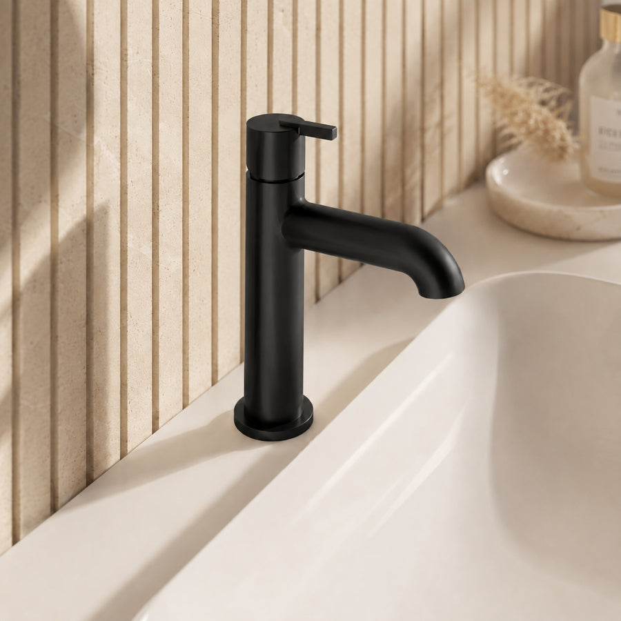 Lia Top Mount Basin Mixer - Black