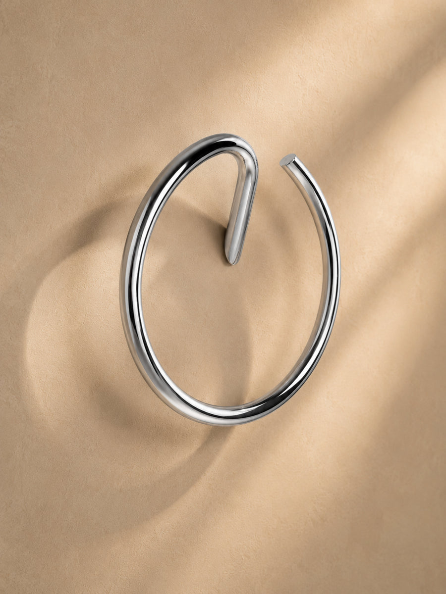 Lia Towel Ring - Chrome