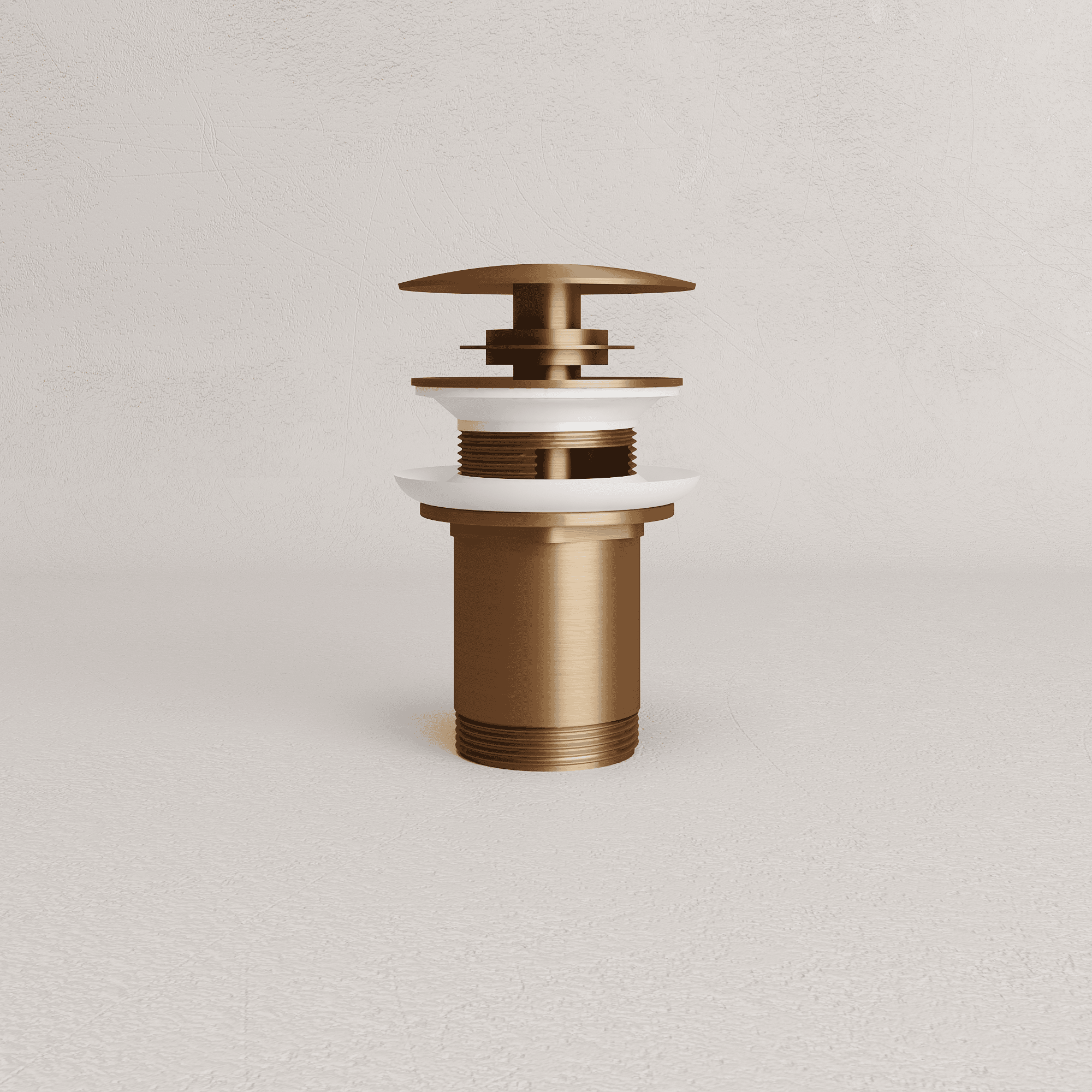 Universal Click-Clack Basin Waste - Brushed Bronze