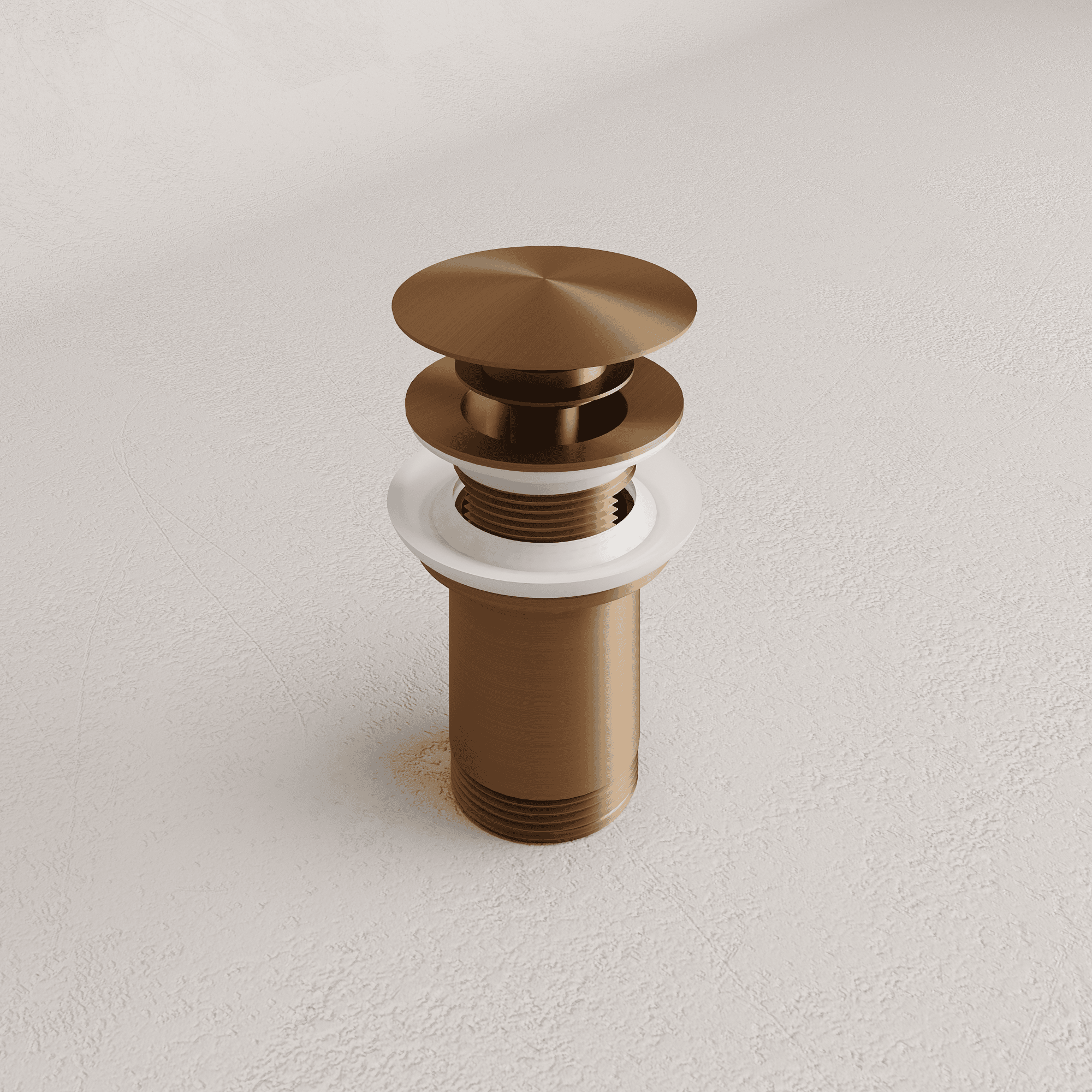 Universal Click-Clack Basin Waste - Brushed Bronze