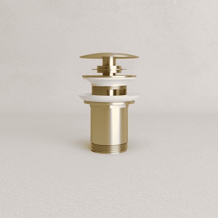 Universal Click-Clack Basin Waste - Brushed Gold