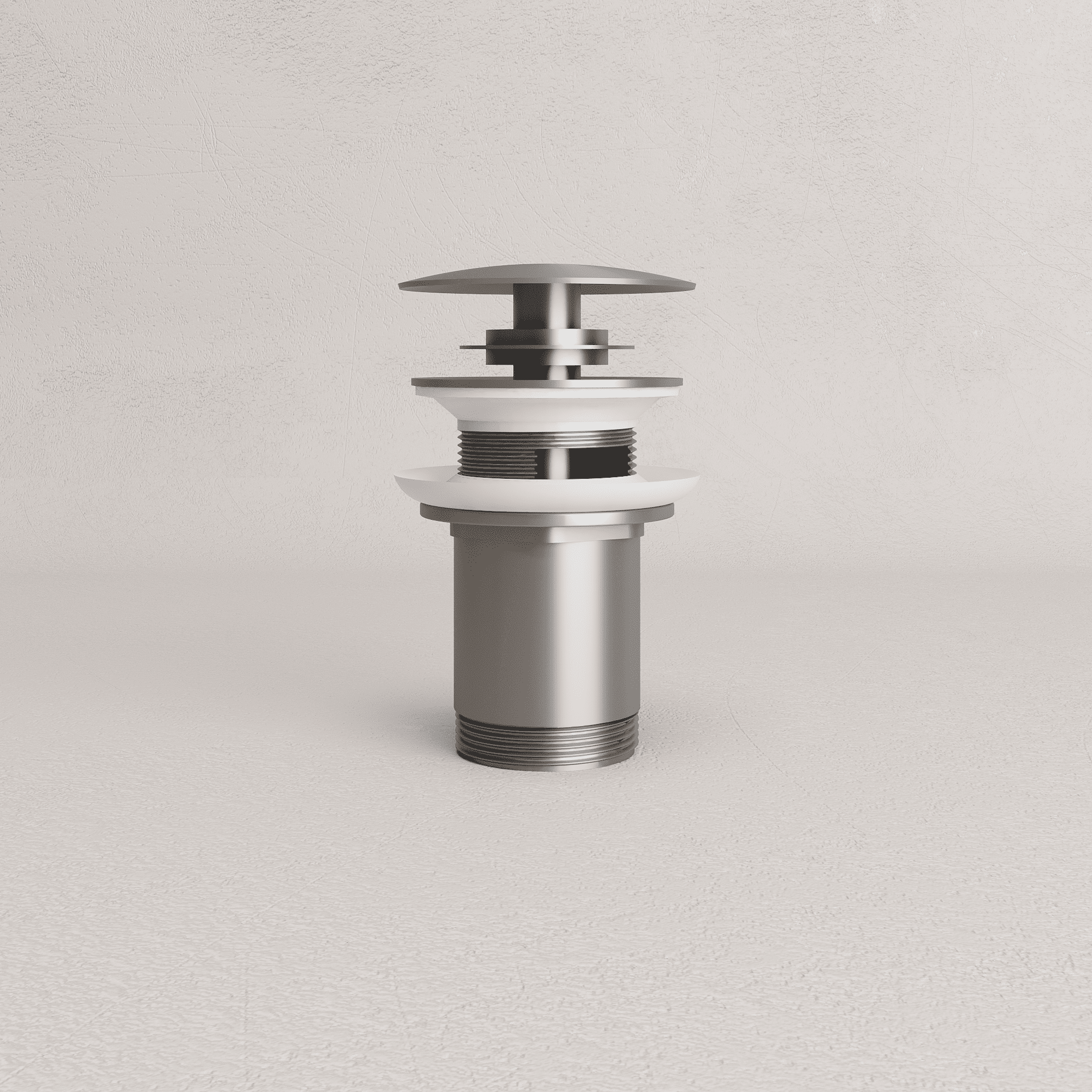 Universal Click-Clack Basin Waste - Titanium