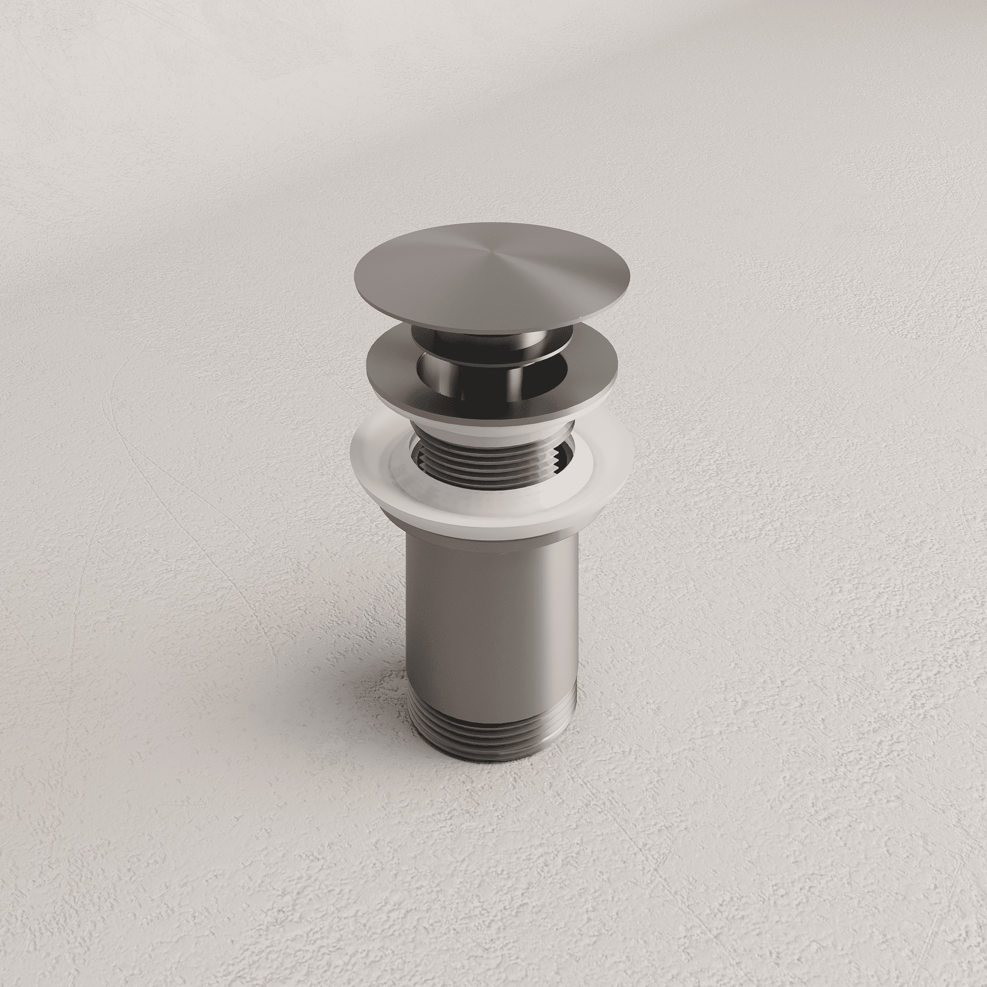 Universal Click-Clack Basin Waste - Titanium
