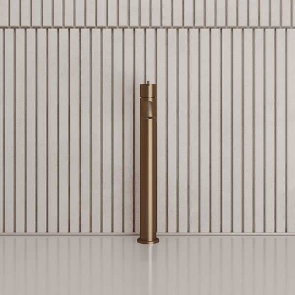 Lia Top Mount Tall Basin Mixer - Brushed Bronze