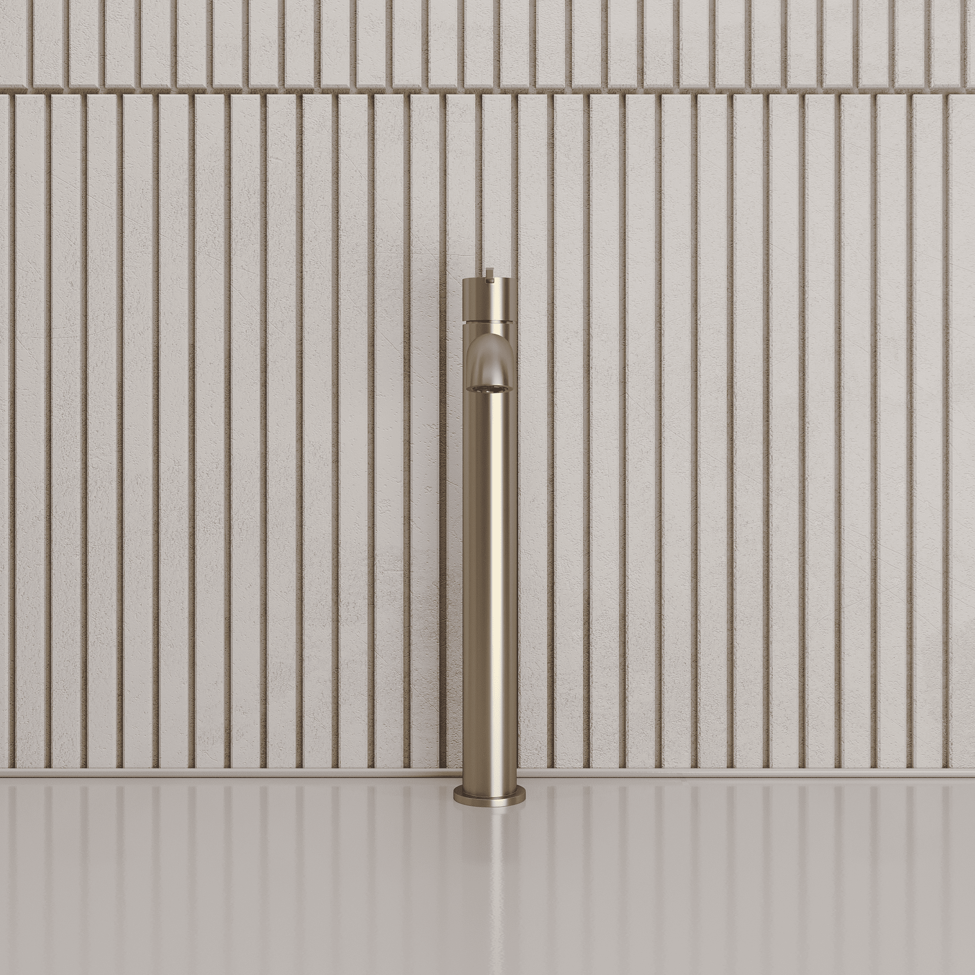 Lia Top Mount Tall Basin Mixer - Brushed Gold