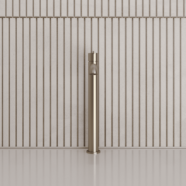 Lia Top Mount Tall Basin Mixer - Brushed Gold