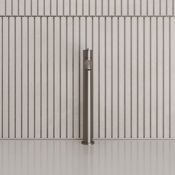 Lia Top Mount Tall Basin Mixer - Titanium