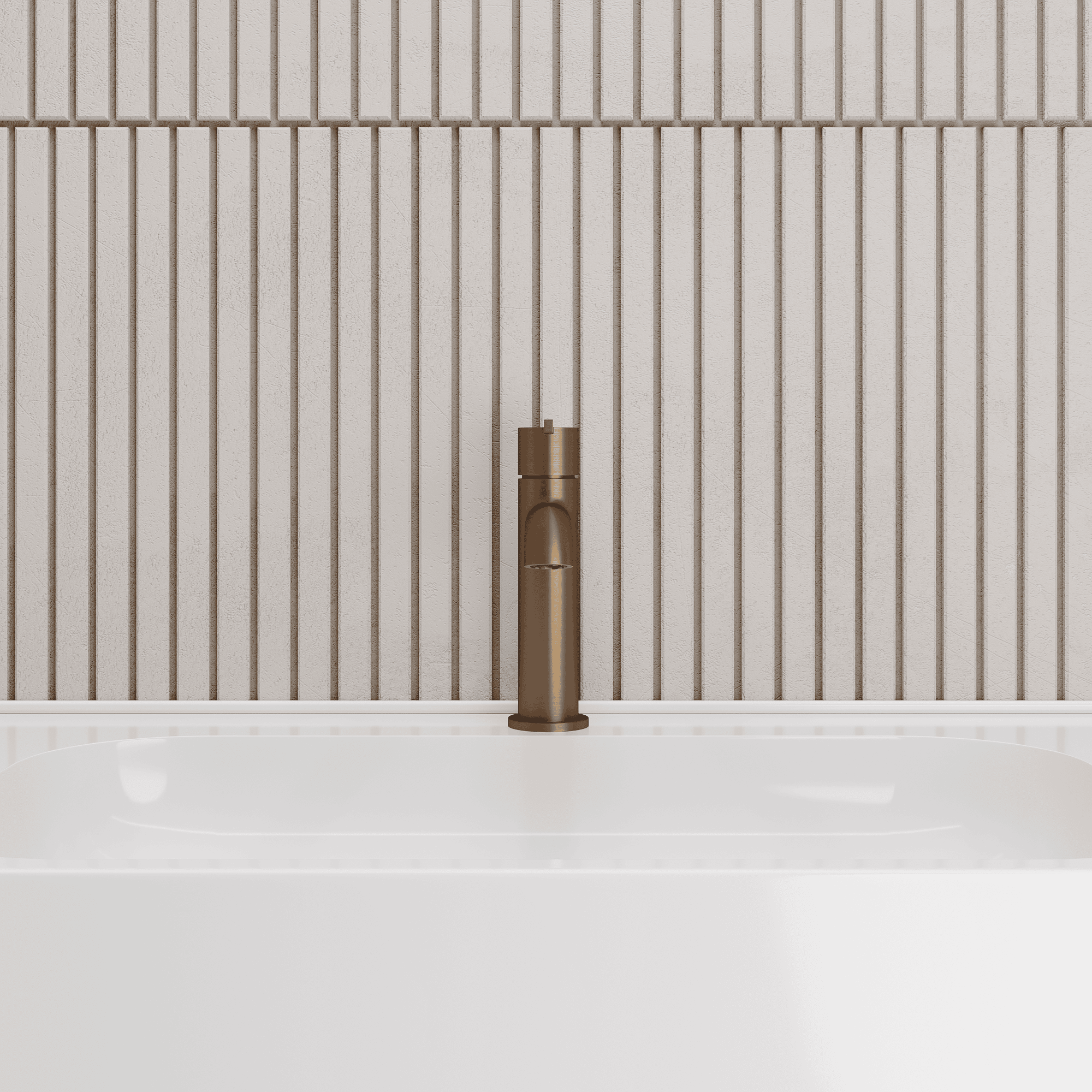 Lia Top Mount Basin Mixer - Brushed Bronze
