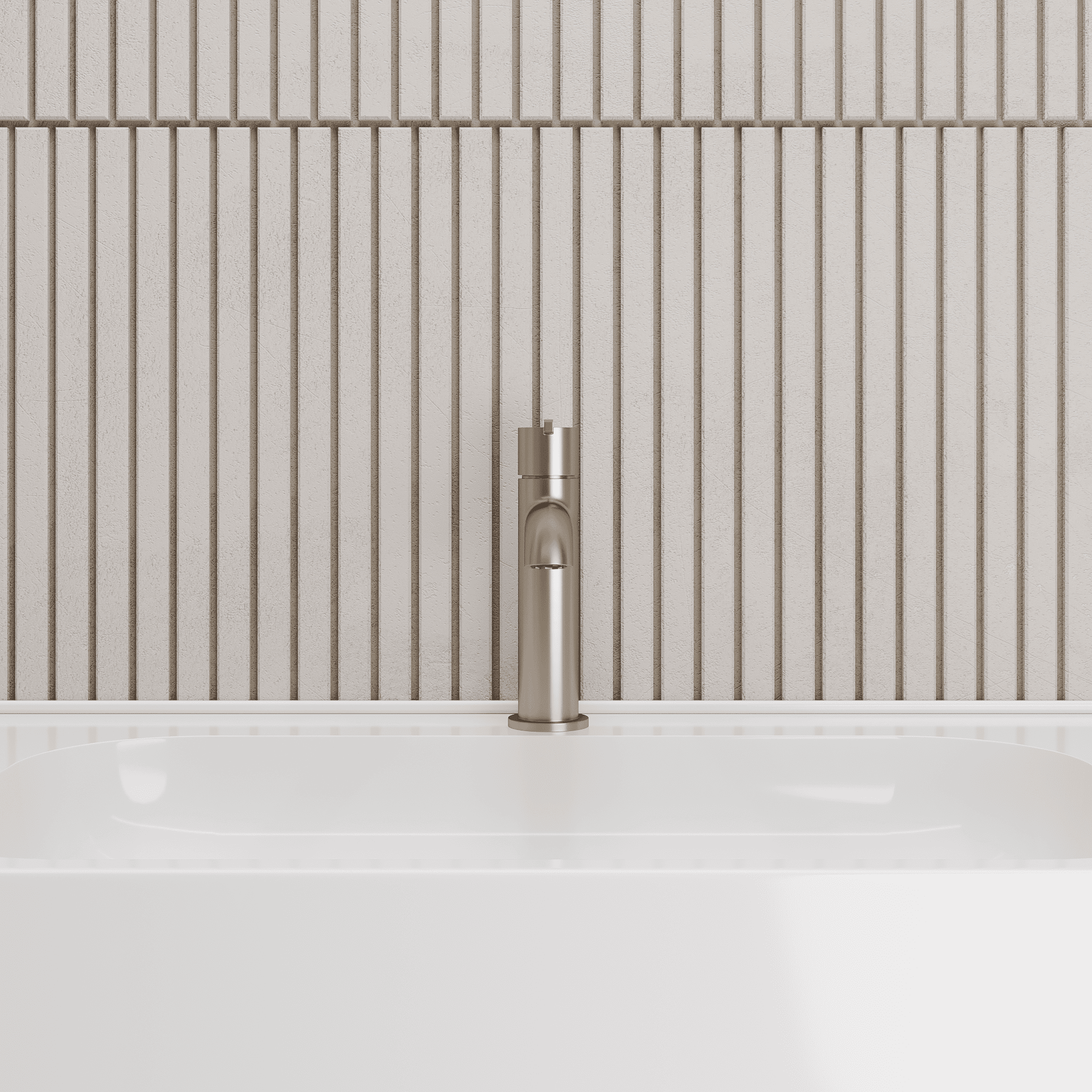 Lia Top Mount Basin Mixer - Brushed Gold
