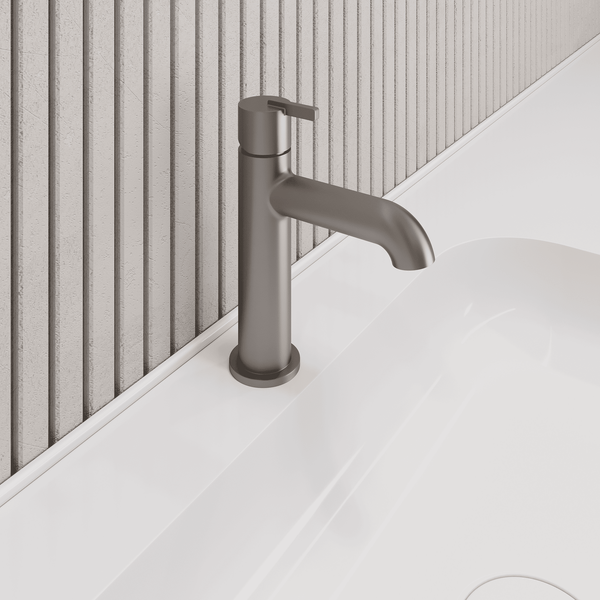 Lia Top Mount Basin Mixer - Titanium