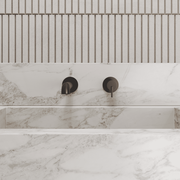 Lia Wall Mounted Basin Mixer - Black