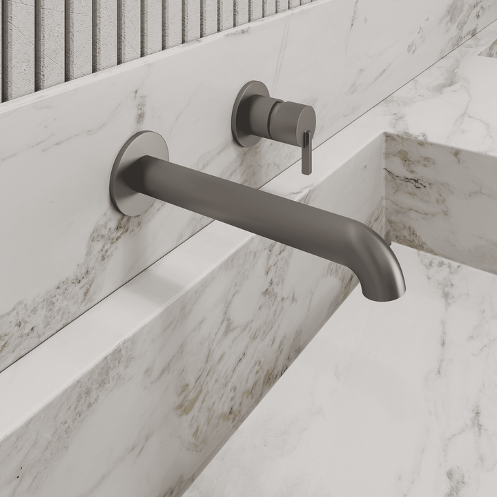 Lia Wall Mounted Basin Mixer - Titanium