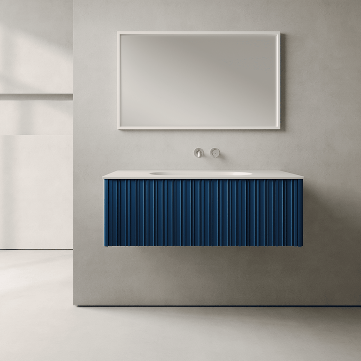Esmont Ocean Blue 1000mm Vanity Unit - Single Drawer with Single Basin