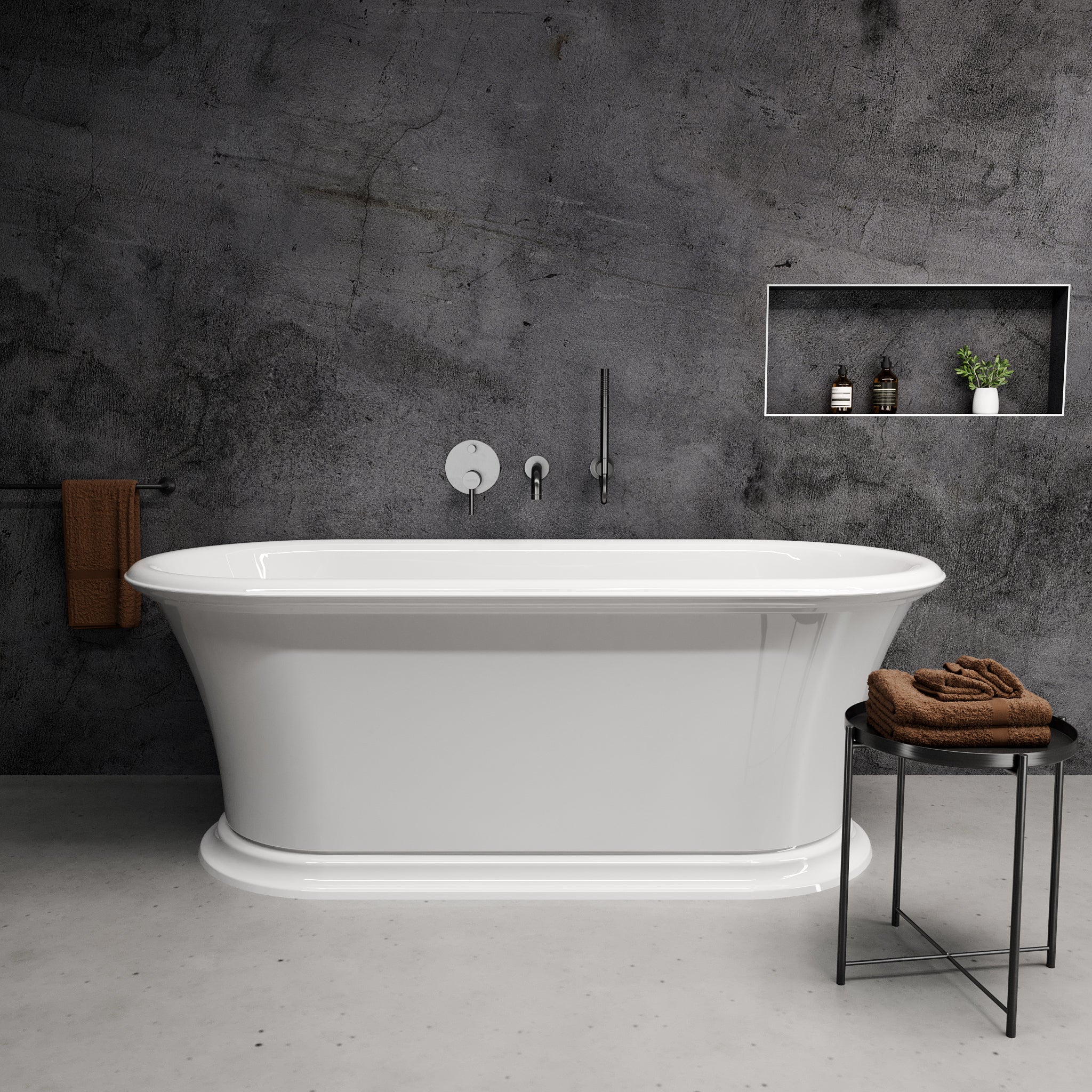 Edwina Freestanding Stone Bath 1650