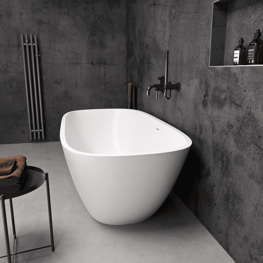 Lorca Freestanding Stone Bath 1500 (White)