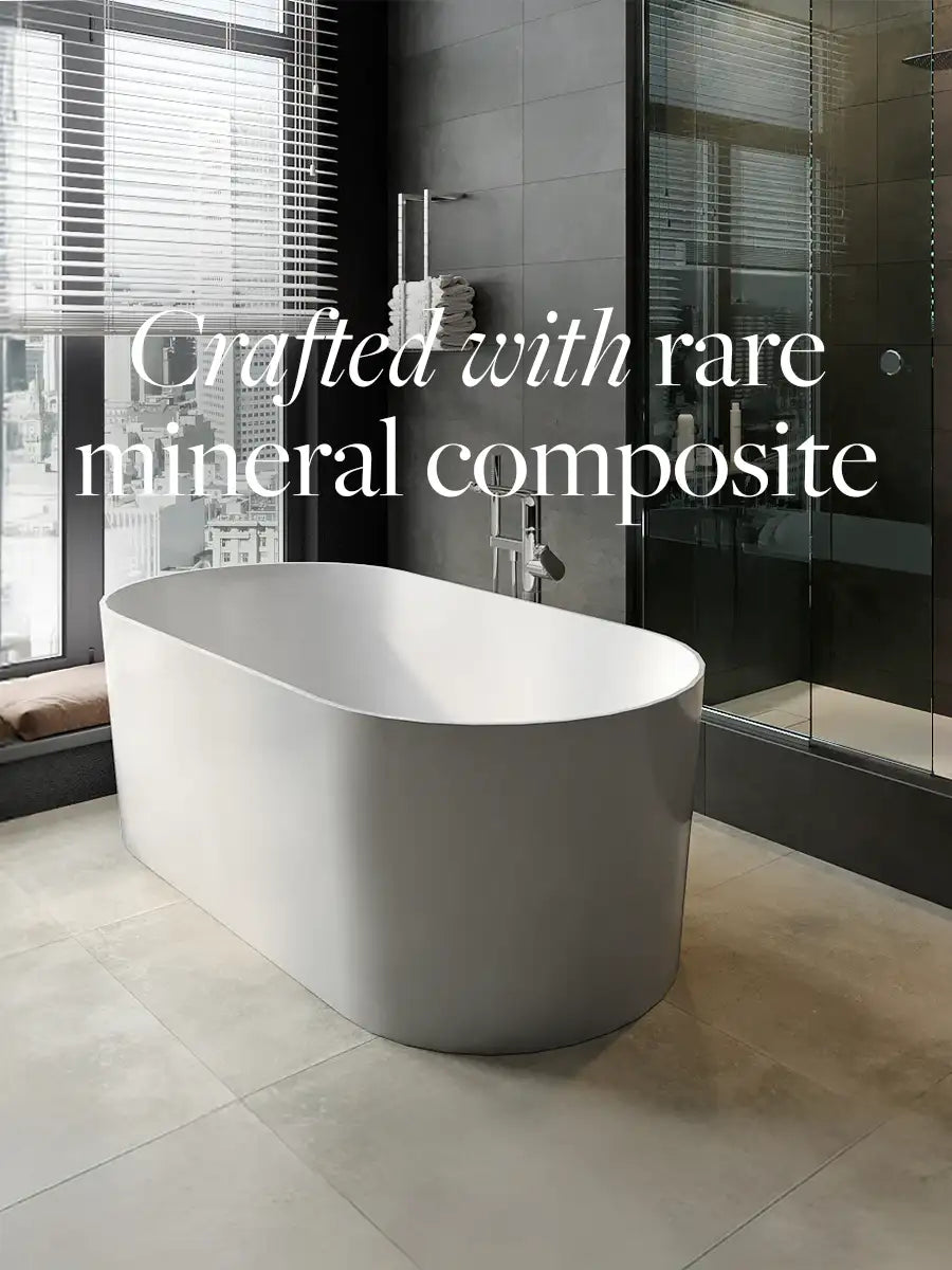 Crafted with rare mineral composite