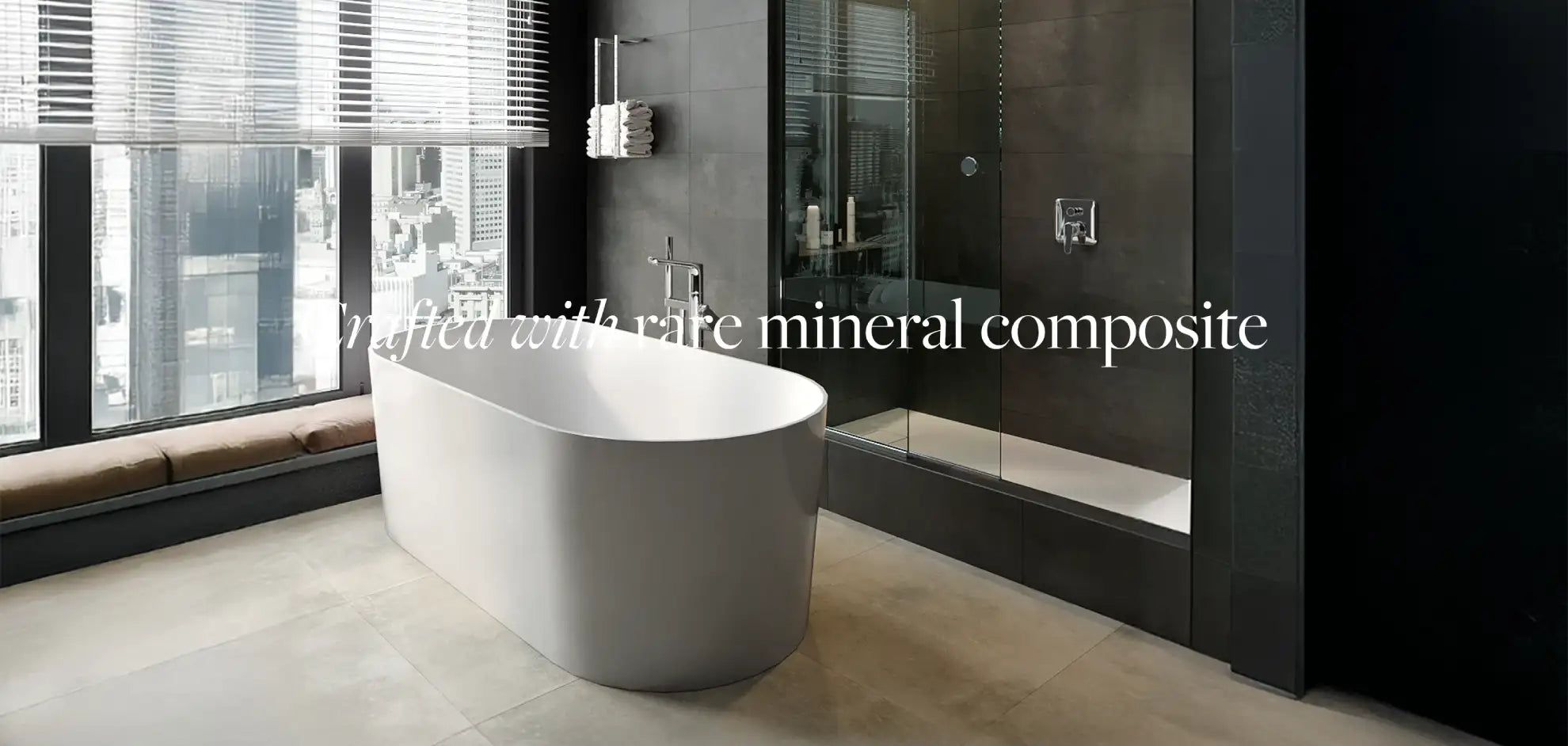 Crafted with rare mineral composite
