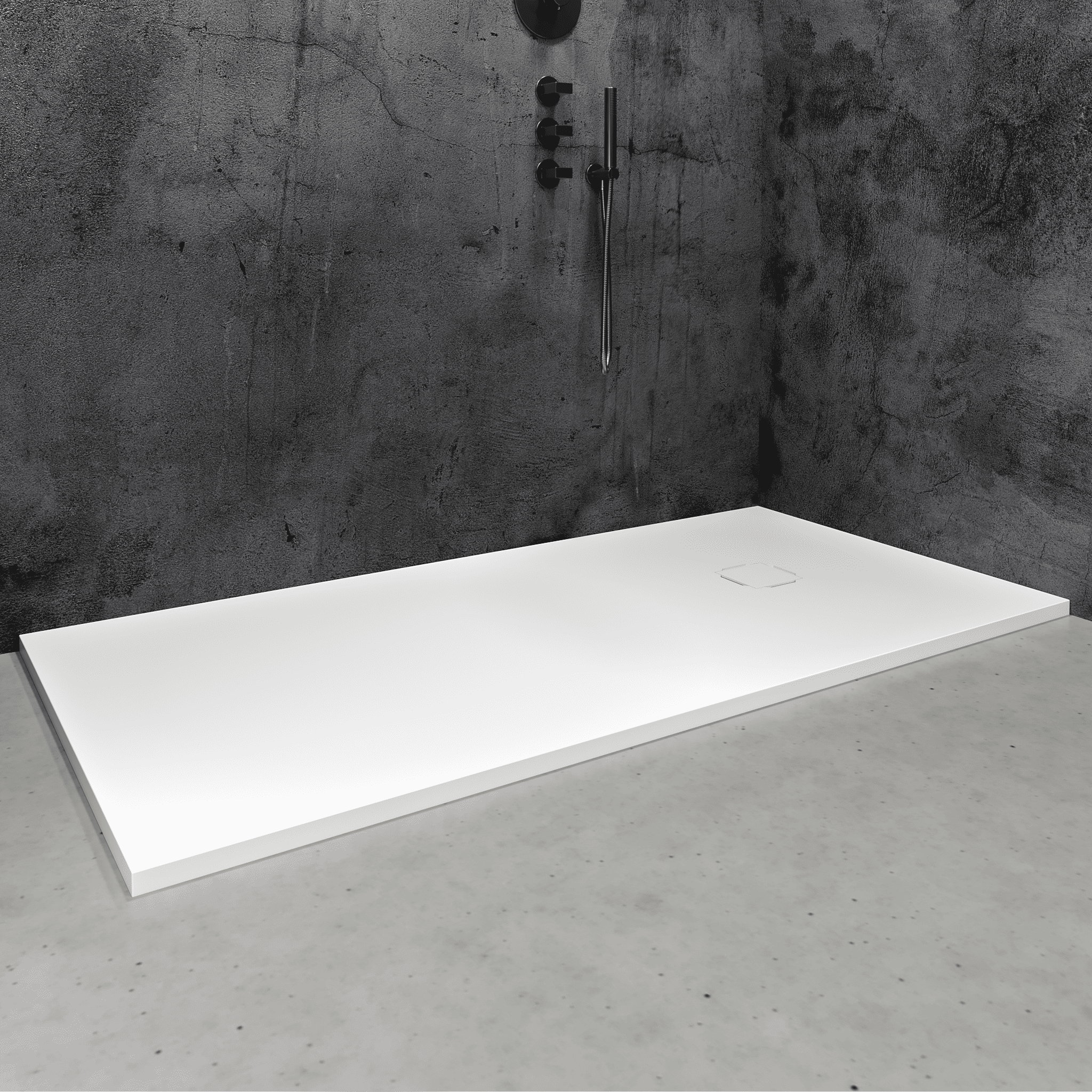 Meseta White Stone Resin Shower Tray 1400 x 800
