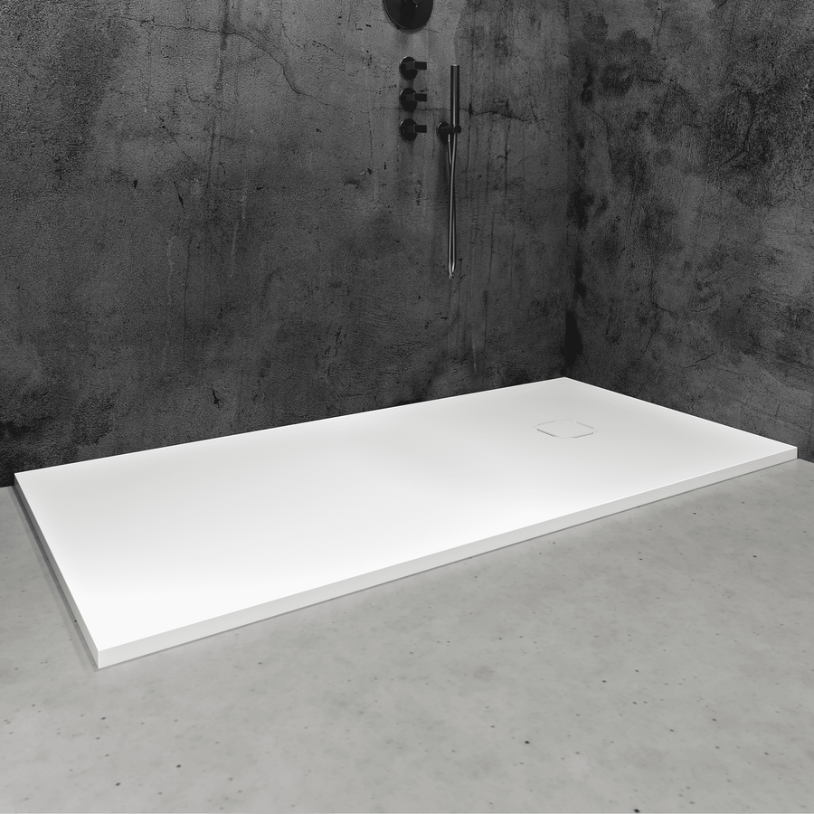 Meseta White Stone Resin Shower Tray 1400 x 800