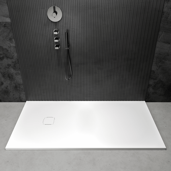 Meseta White Stone Resin Shower Tray 1400 x 800