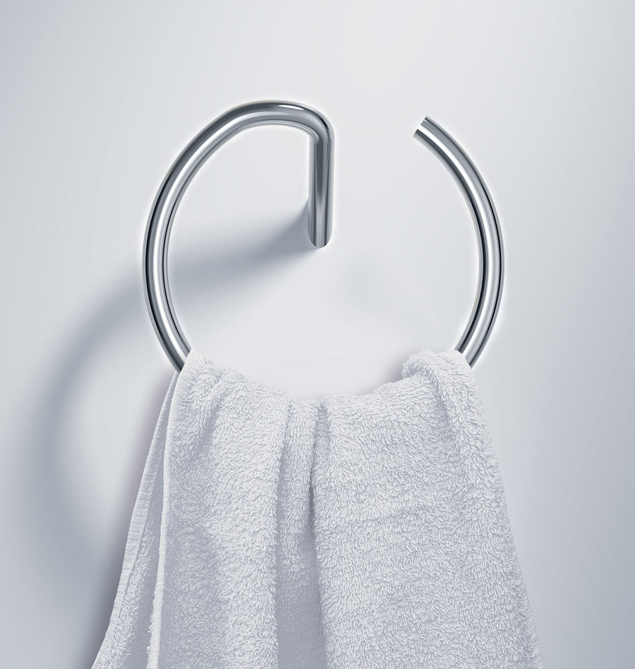 Lia Towel Ring - Chrome