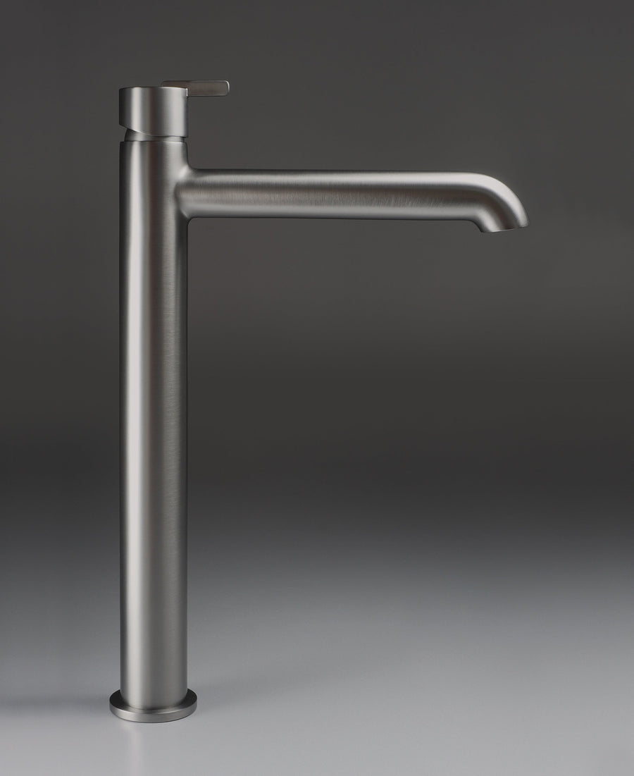 Lia Top Mount Tall Basin Mixer - Titanium