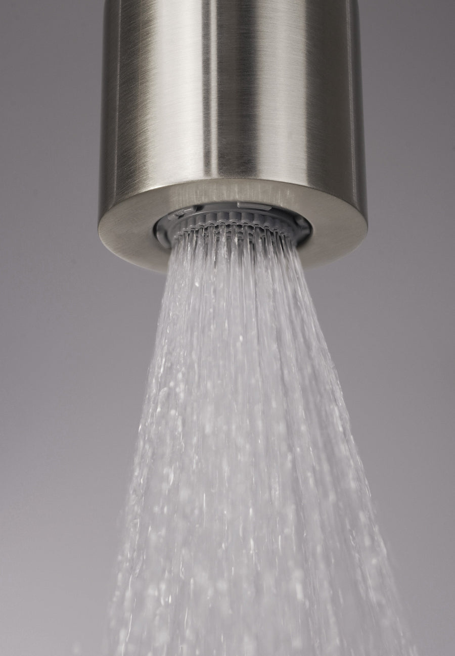 Lia Elegante Shower Column with Shower Mixer - Brushed Steel