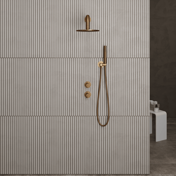 Lia Luxor Concealed Shower Set with Shower Mixer - Brushed Bronze