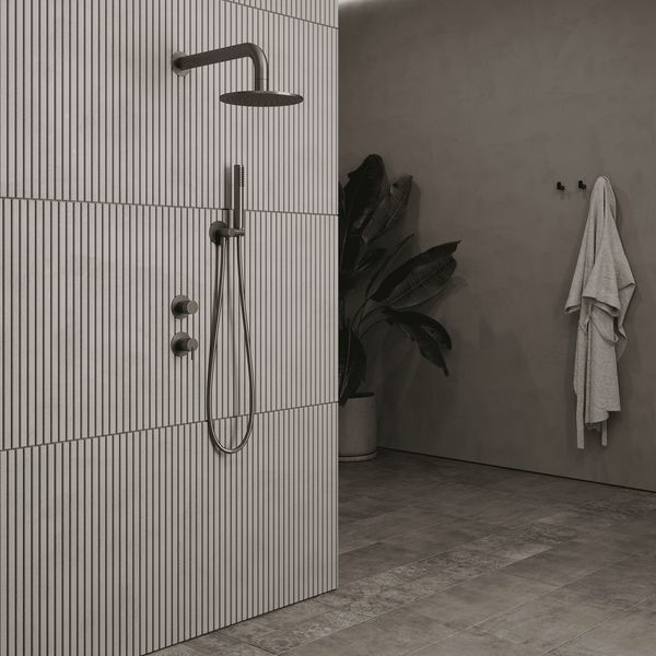 Lia Luxor Concealed Shower Set with Shower Mixer - Titanium