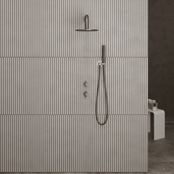 Lia Luxor Concealed Shower Set with Shower Mixer - Titanium