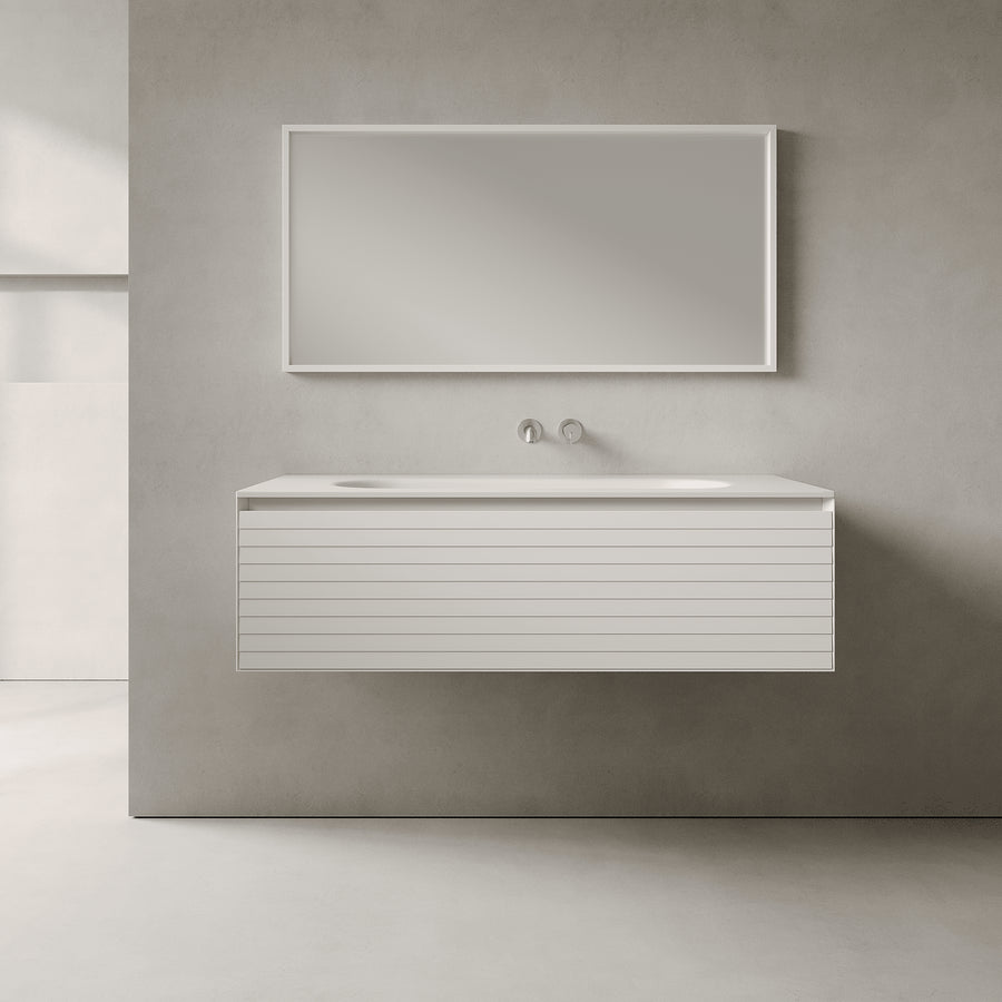Nordale Snow White 1200mm Vanity Unit - Single Drawer with Large Single Basin