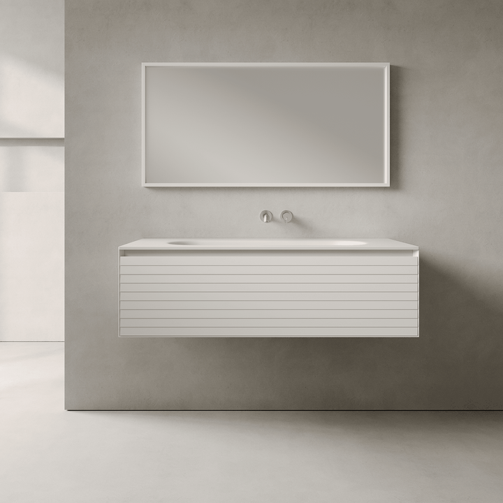 Nordale Snow White 1200mm Vanity Unit - Single Drawer with Large Single Basin