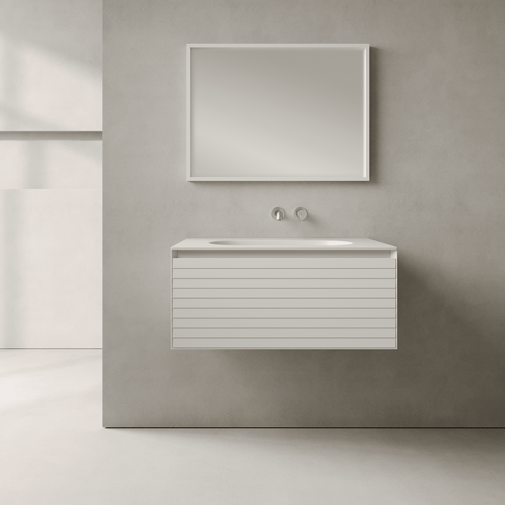 Nordale Snow White 800mm Vanity Unit - Single Drawer with Single Basin