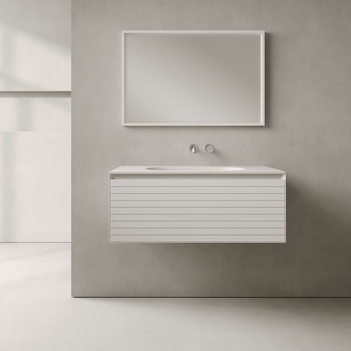 Nordale Snow White 900mm Vanity Unit - Single Drawer with Single Basin
