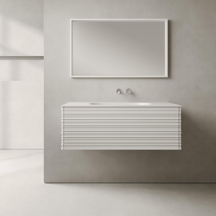 Rivara Snow White 1000mm Vanity Unit - Single Drawer with Single Basin
