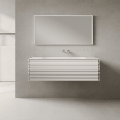 Rivara Snow White 1200mm Vanity Unit - Single Drawer with Large Single Basin