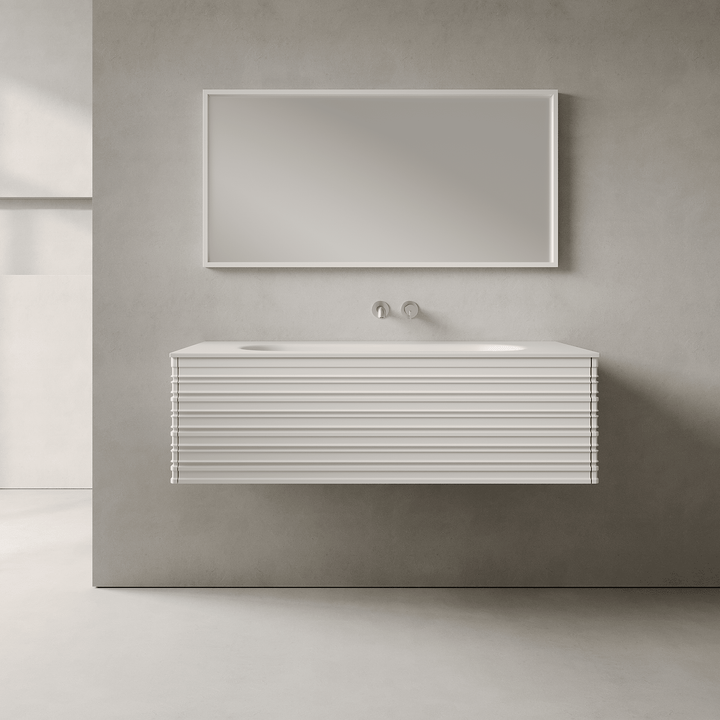 Rivara Snow White 1200mm Vanity Unit - Single Drawer with Large Single Basin