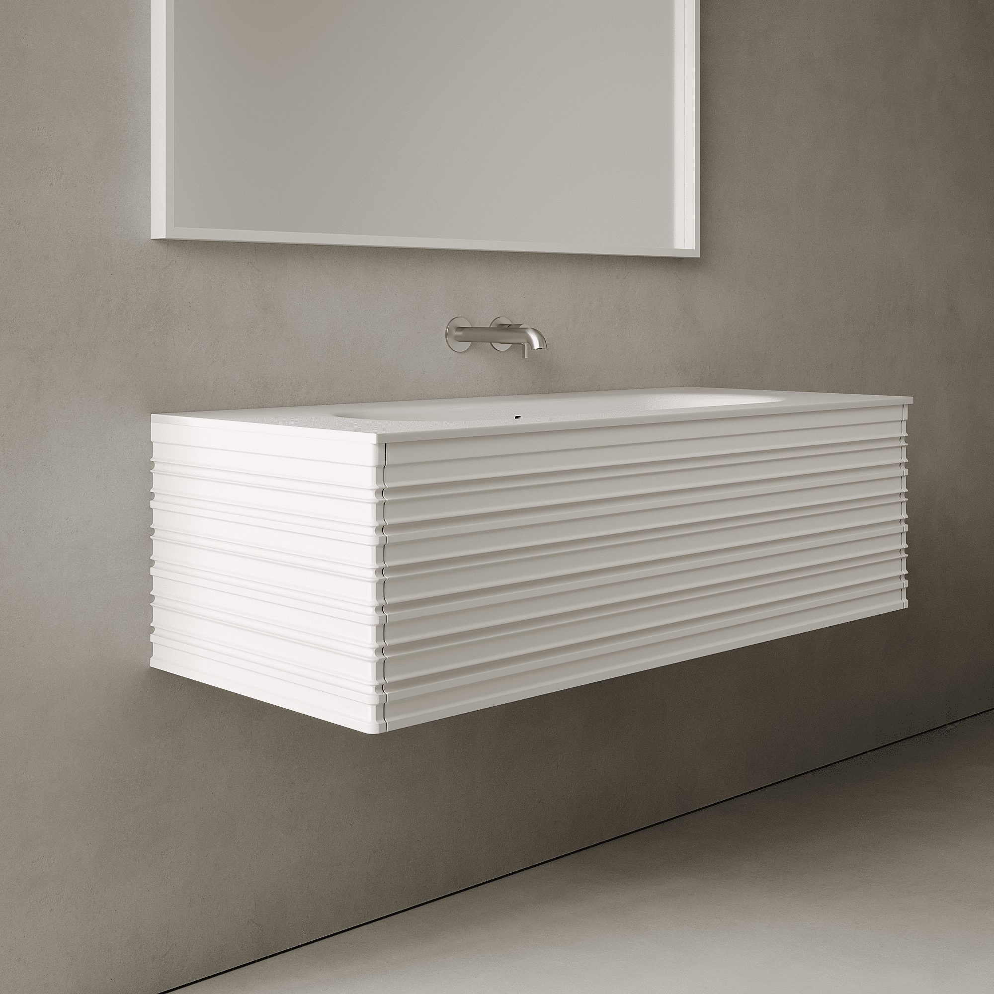 Rivara Snow White 1200mm Vanity Unit - Single Drawer with Large Single Basin