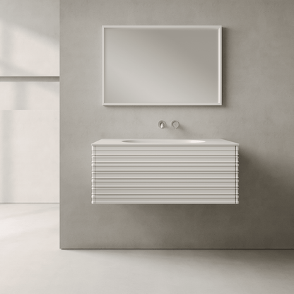 Rivara Snow White 900mm Vanity Unit - Single Drawer with Single Basin