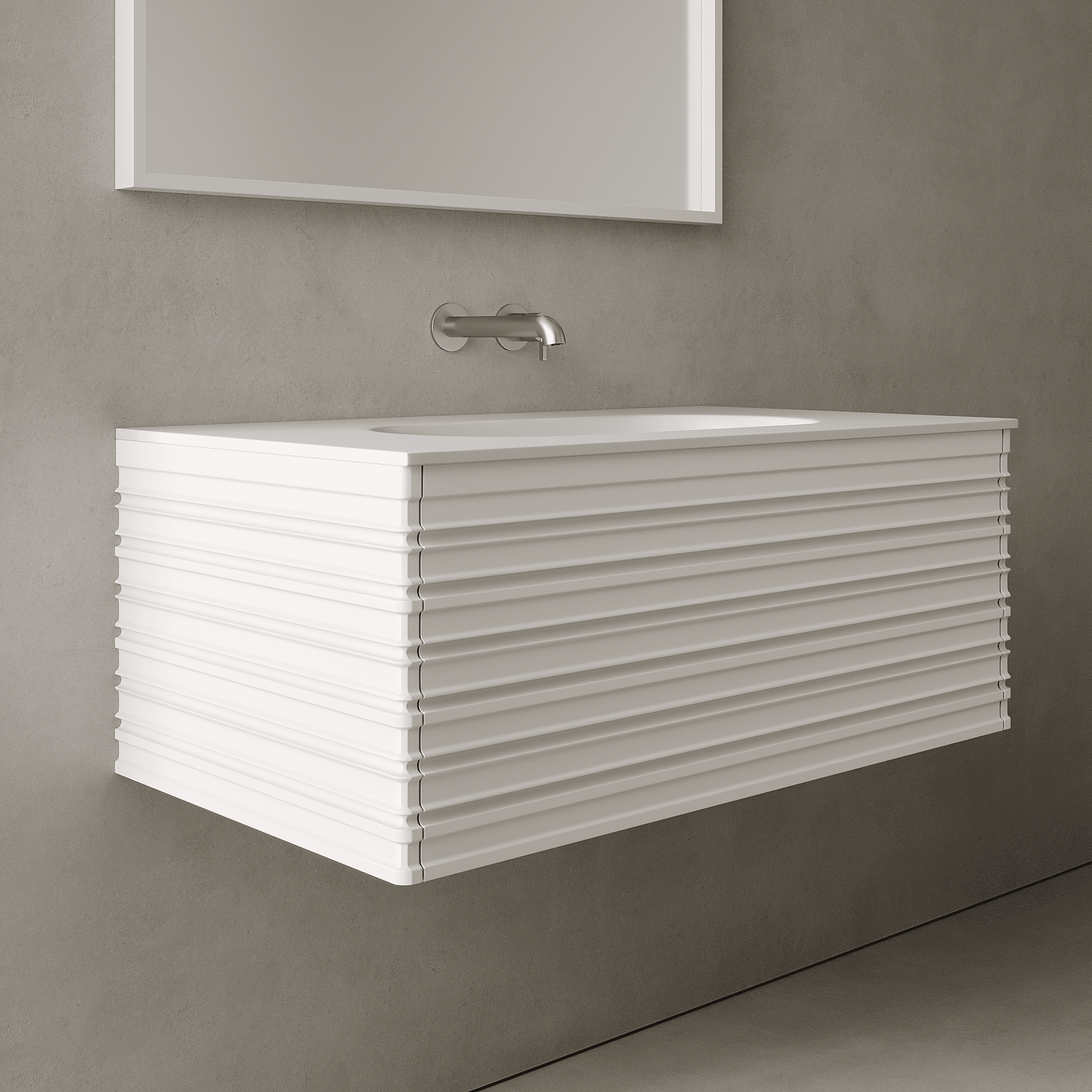 Rivara Snow White 900mm Vanity Unit - Single Drawer with Single Basin