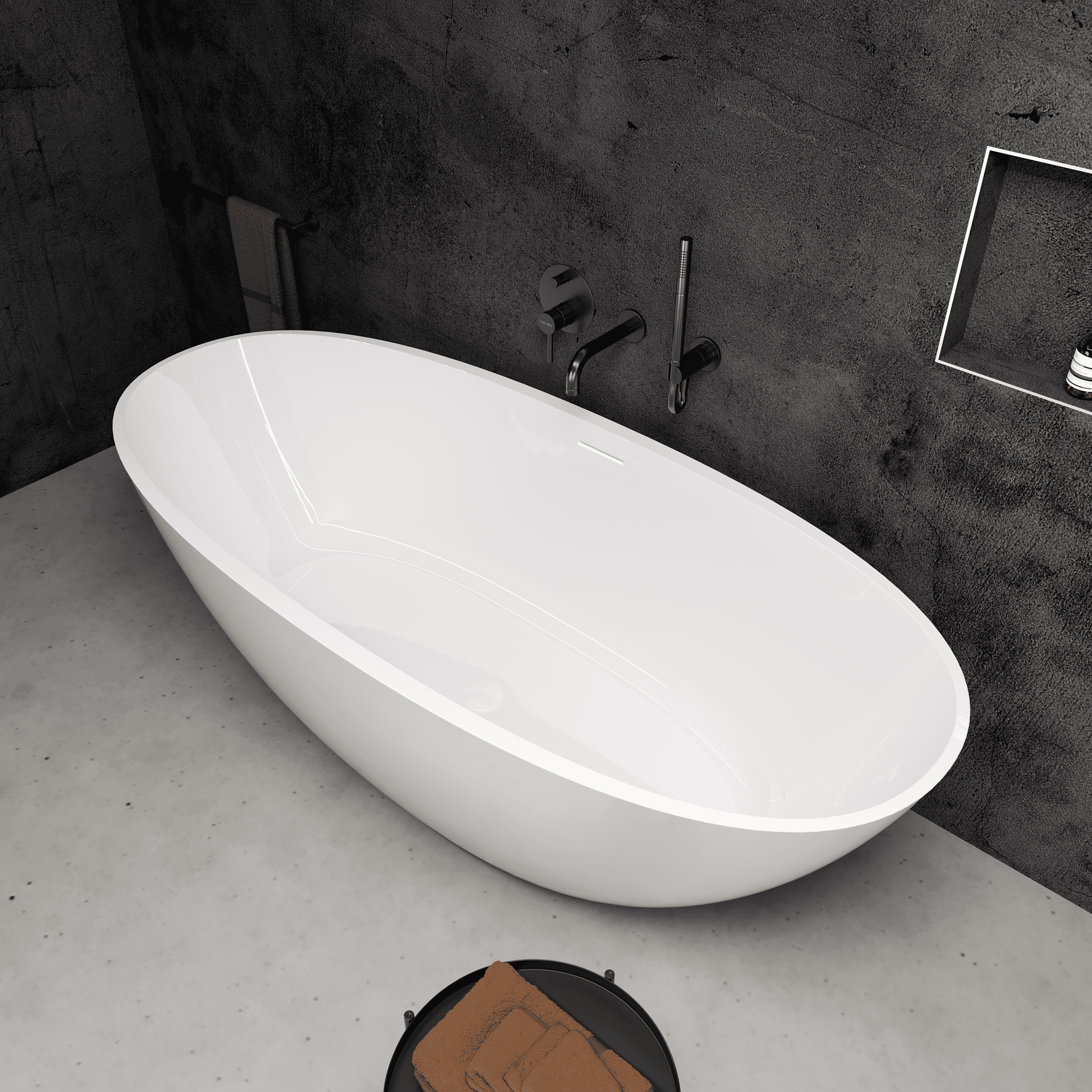 Maurice Oval Freestanding Stone Bath (1680 x 760)
