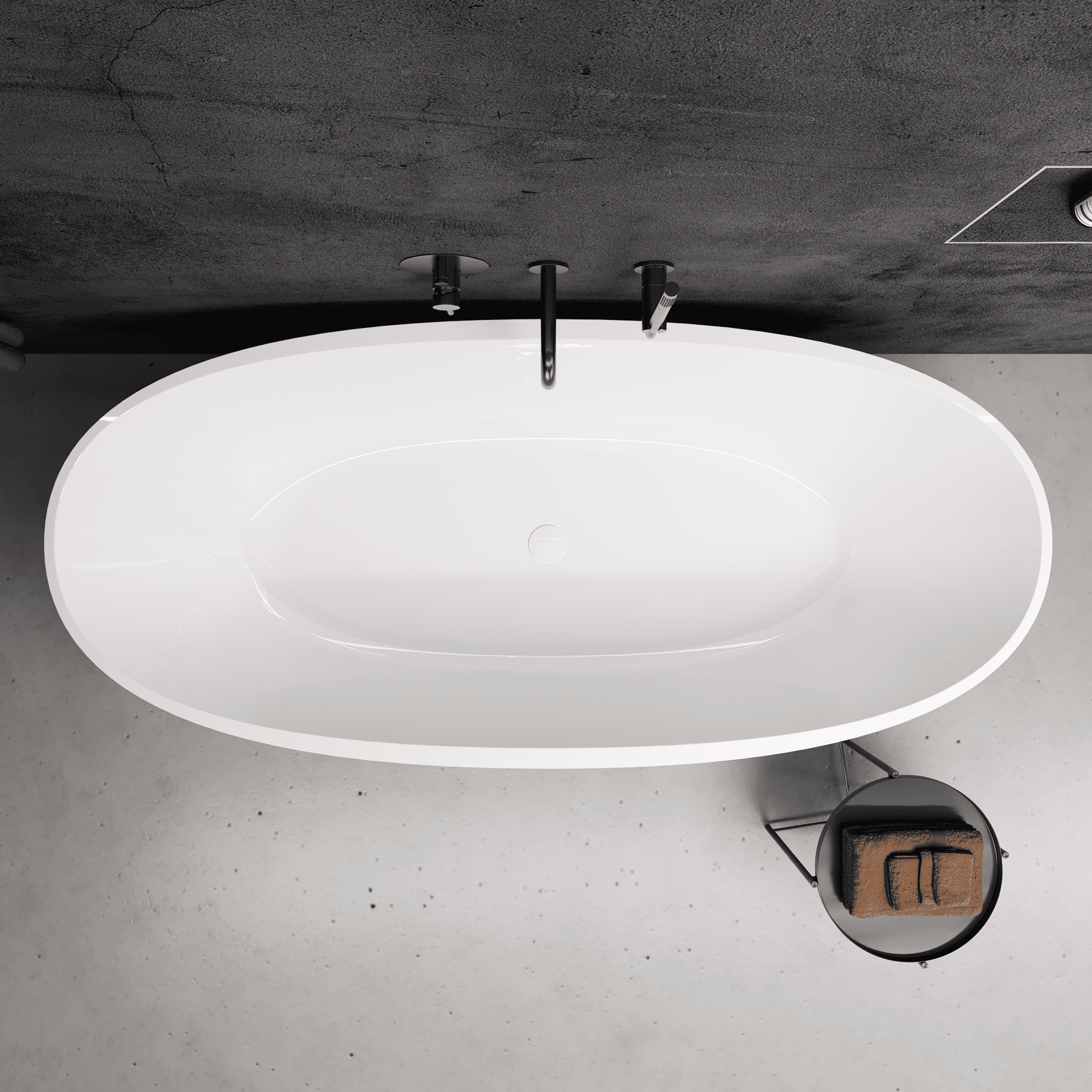 Maurice Oval Freestanding Stone Bath (1680 x 760)