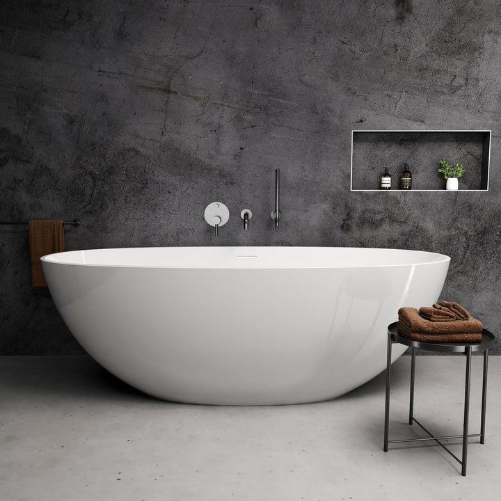 Maurice XL Oval Freestanding Stone Bath (1800 x 800)