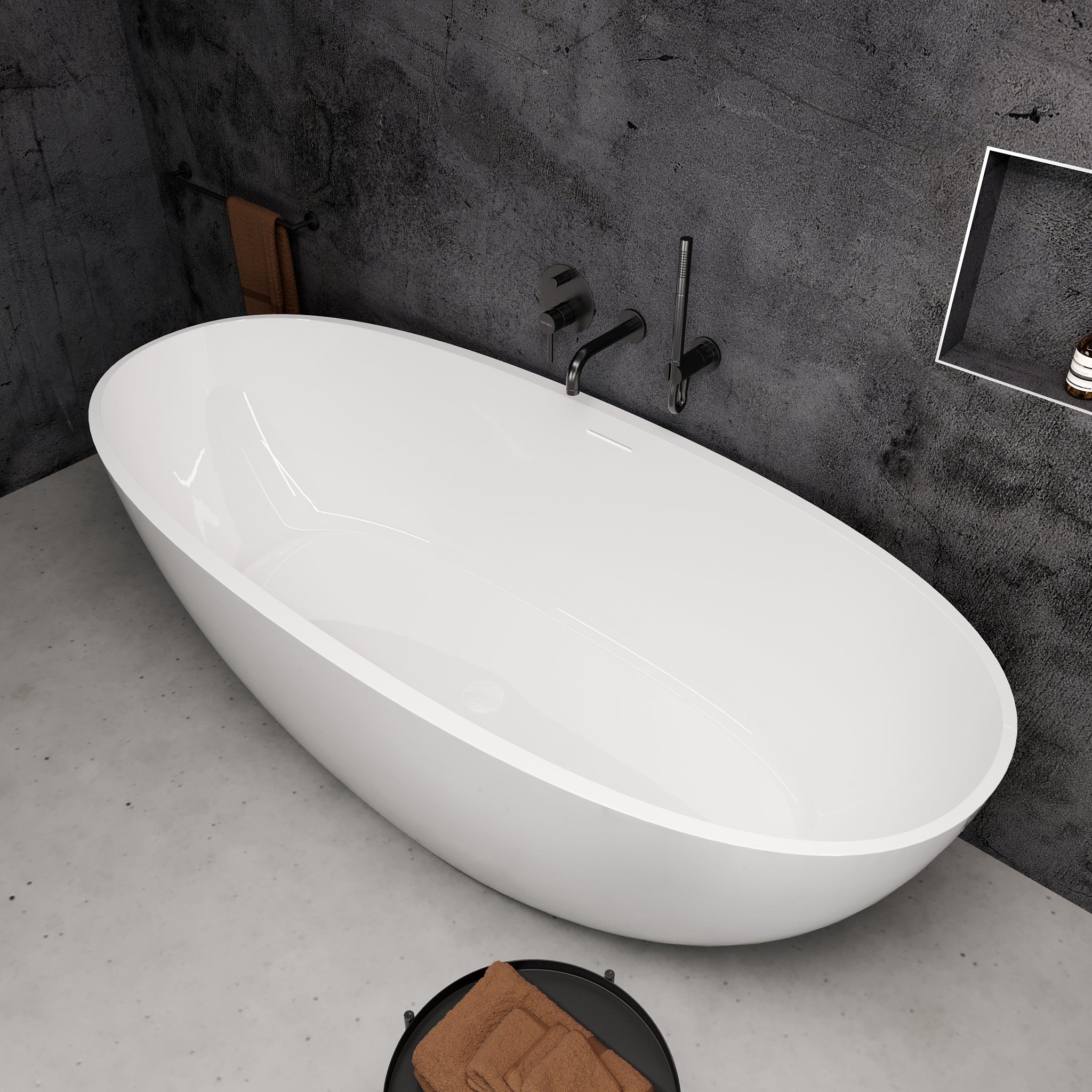 Maurice XL Freestanding Bathtub (1800 x 800)