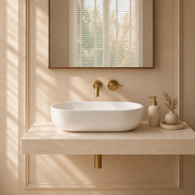 Capsula Countertop White Stone Basin 600