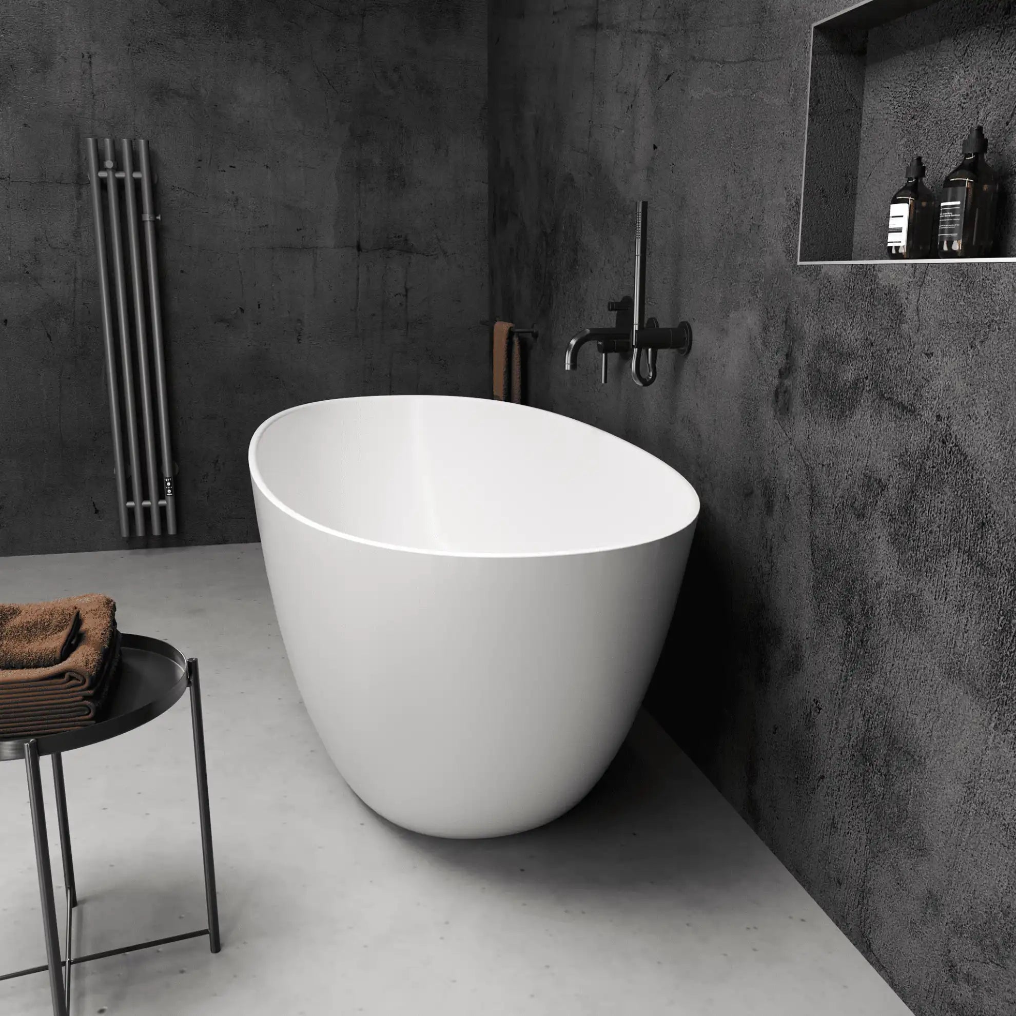 Matteo Oval 1600 Freestanding Bath (1600 x 705)
