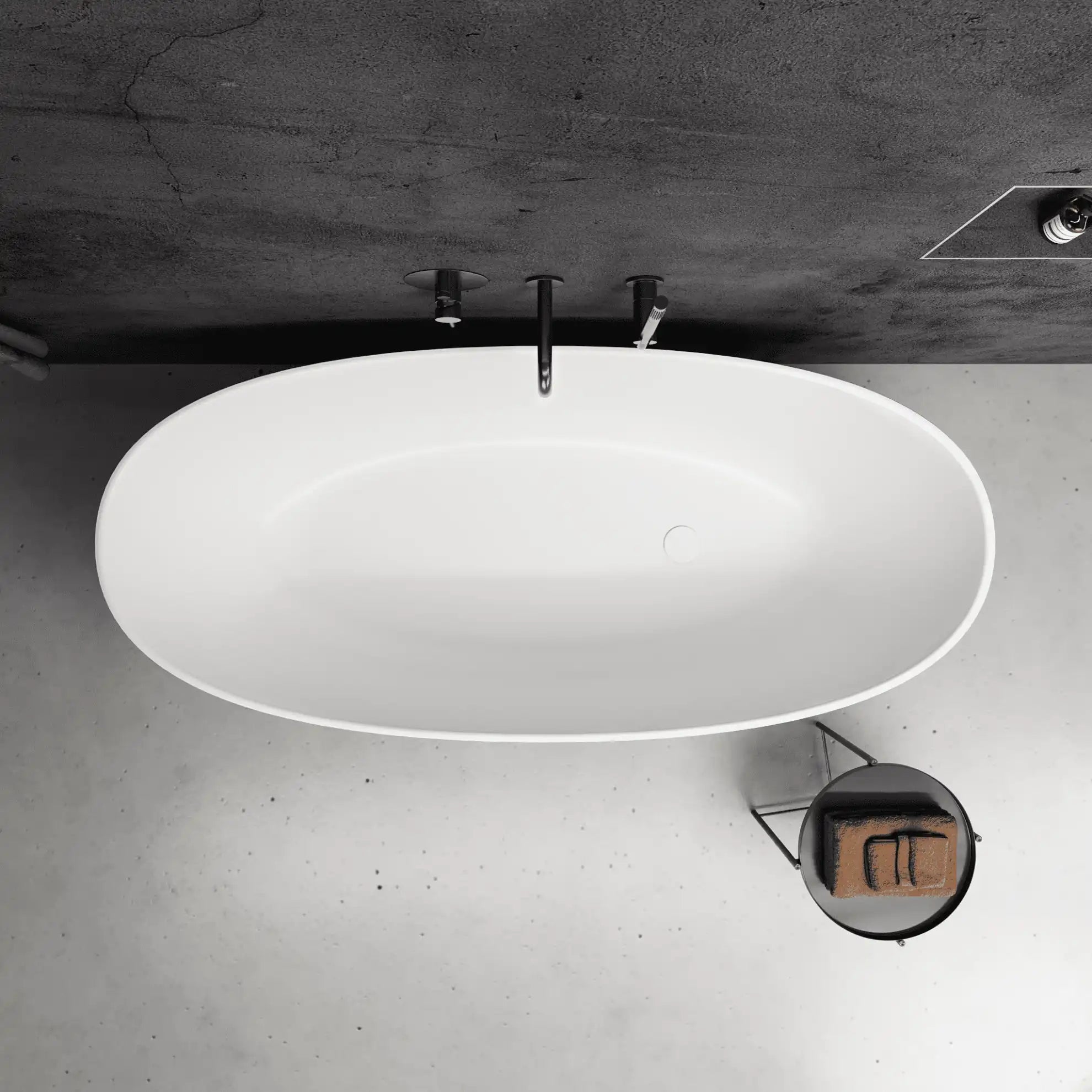 Matteo Oval 1600 Freestanding Bath (1600 x 705)